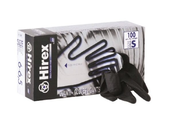 ICO/XS GUANTO HIREX NERO TG.XS  100PZ.