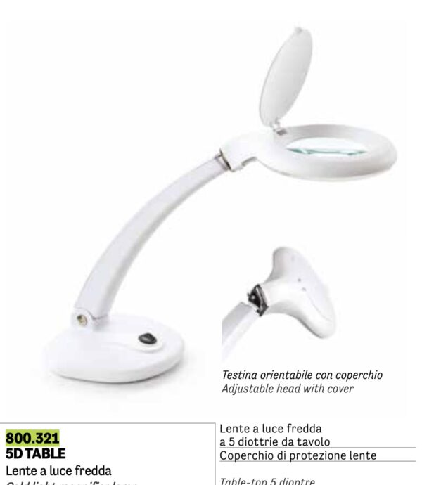 800.321 5D TABLE LENTE A LUCE FREDDA